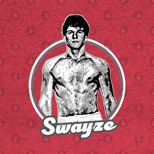 Patrick Swayze /\/\/ 90s Retro Original Fan Art by Trendsdk